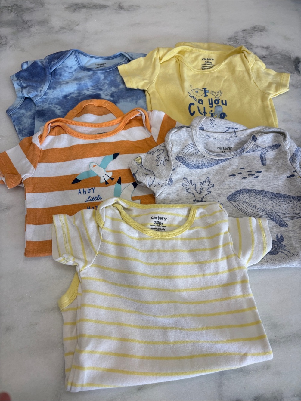 Carter's 24 month one piece- 5 ct